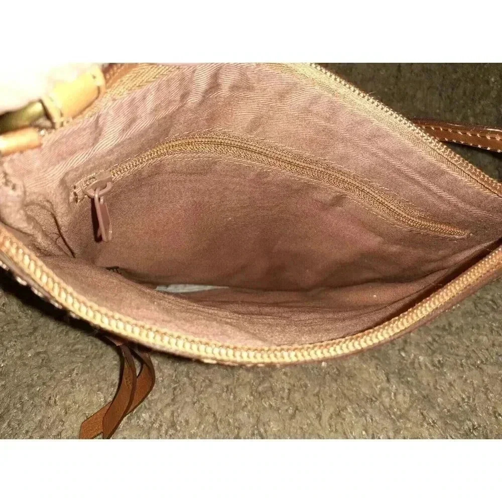 Fossil-Patchwork Leather Multicolor Crossbody-Vin… - image 6